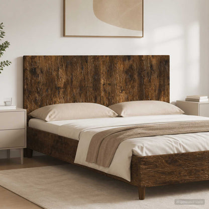 vidaXL Wall-Mounted Headboard DELFT Smoked Oak Engineered Wood