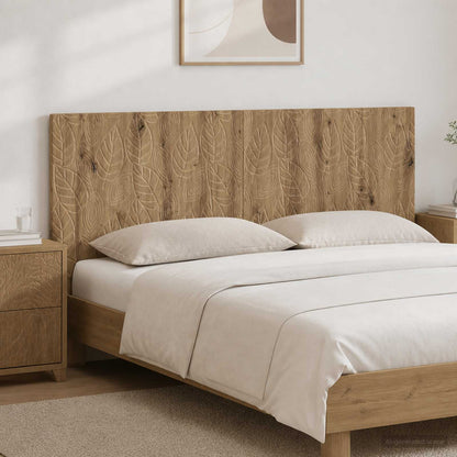 vidaXL Wall-Mounted Headboard DELFT Artisan Oak Engineered Wood
