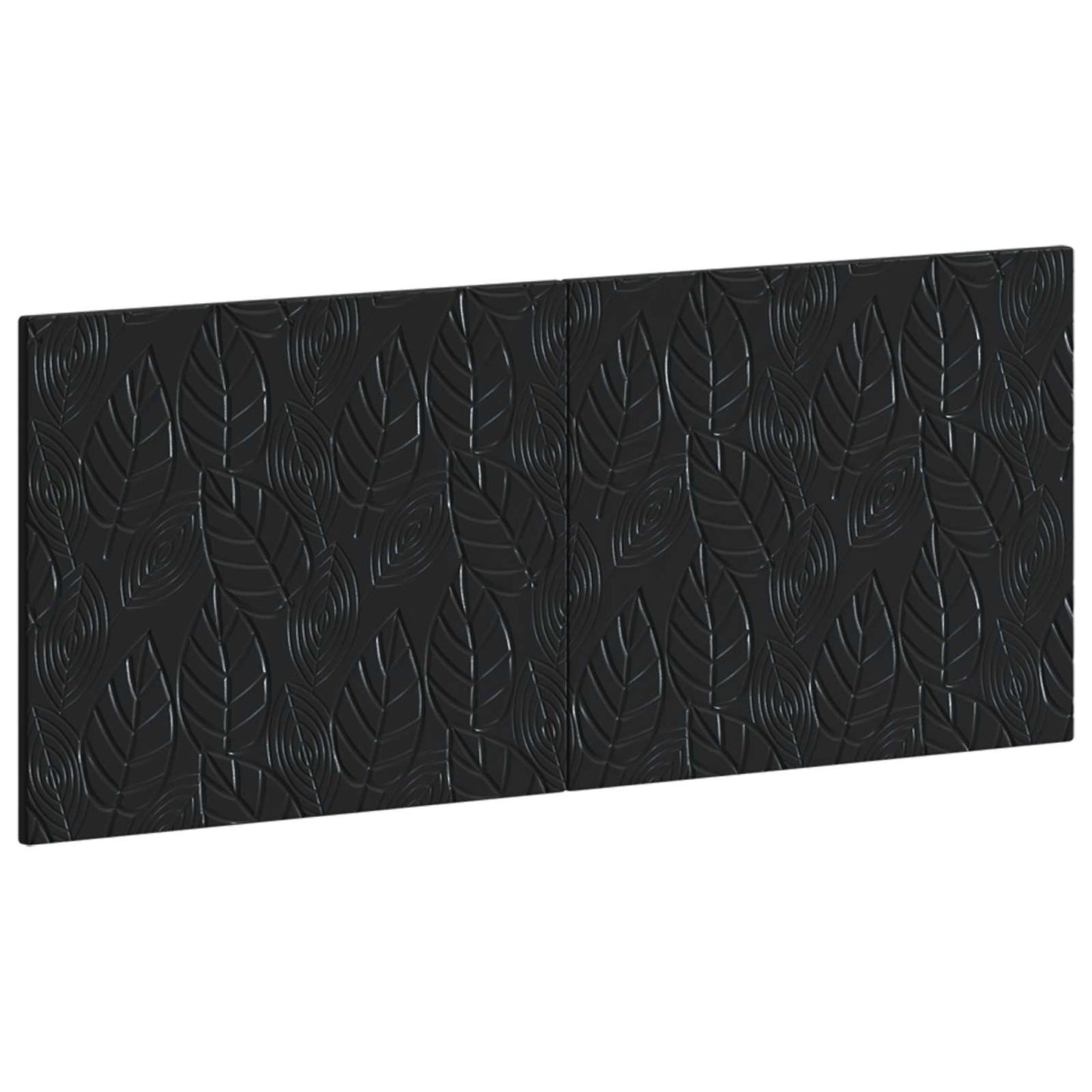 vidaXL Wall-Mounted Headboard DELFT Black Engineered Wood