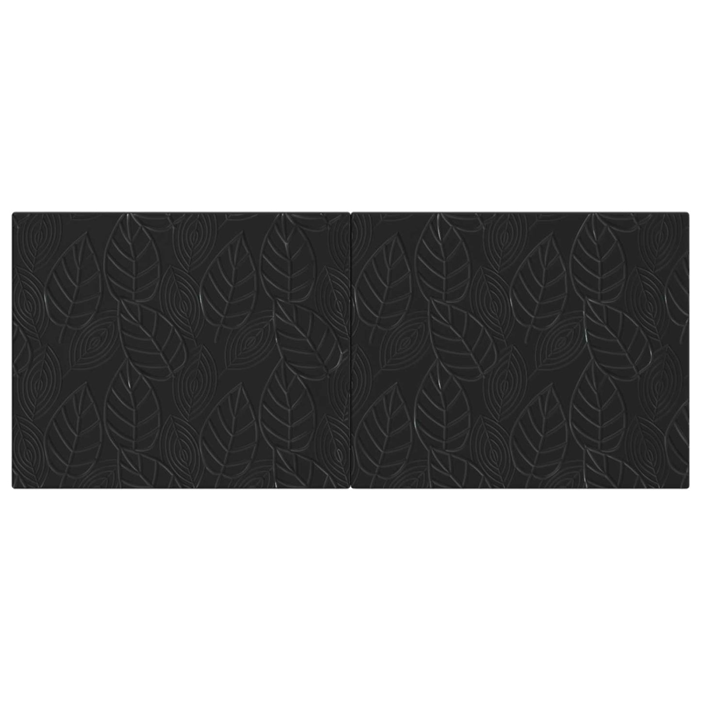 vidaXL Wall-Mounted Headboard DELFT Black Engineered Wood