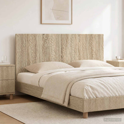 vidaXL Wall-Mounted Headboard DELFT Sonoma Oak Engineered Wood