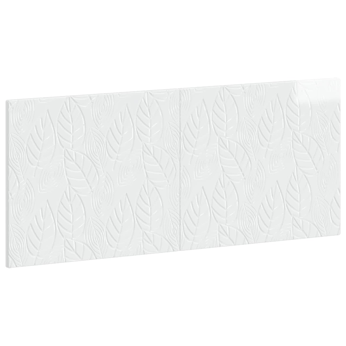vidaXL Wall-Mounted Headboard DELFT High Gloss White Engineered Wood