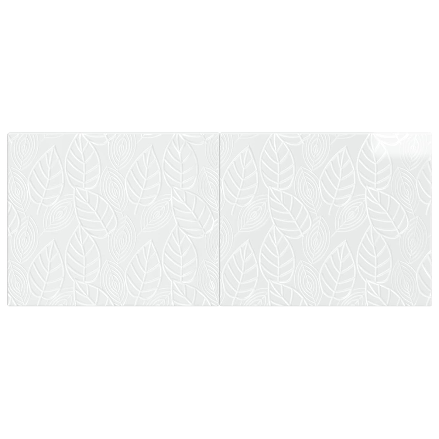 vidaXL Wall-Mounted Headboard DELFT High Gloss White Engineered Wood