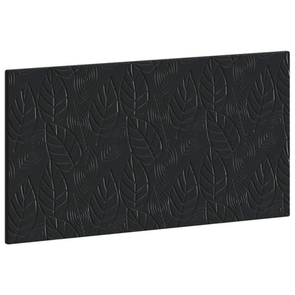 vidaXL Wall-Mounted Headboard DELFT Black Engineered Wood