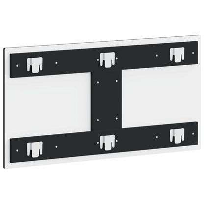 vidaXL Wall-Mounted Headboard DELFT Black Engineered Wood