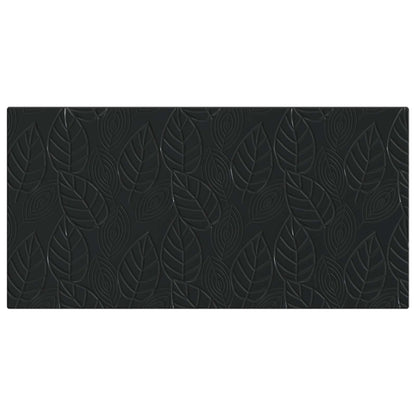 vidaXL Wall-Mounted Headboard DELFT Black Engineered Wood