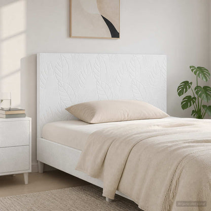 vidaXL Wall-Mounted Headboard DELFT High Gloss White Engineered Wood