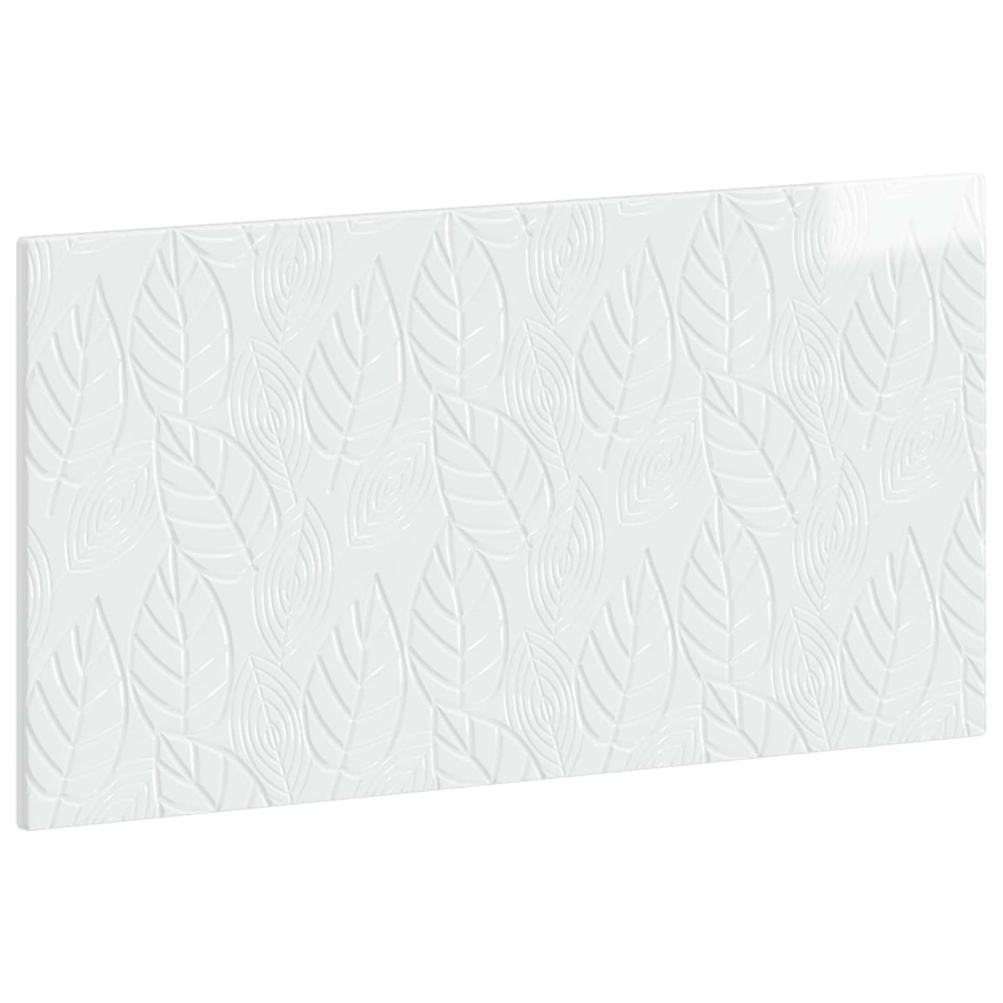 vidaXL Wall-Mounted Headboard DELFT High Gloss White Engineered Wood