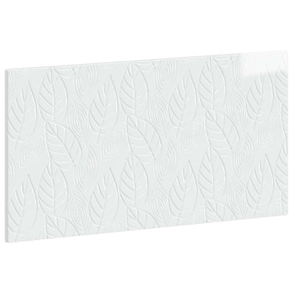 vidaXL Wall-Mounted Headboard DELFT High Gloss White Engineered Wood