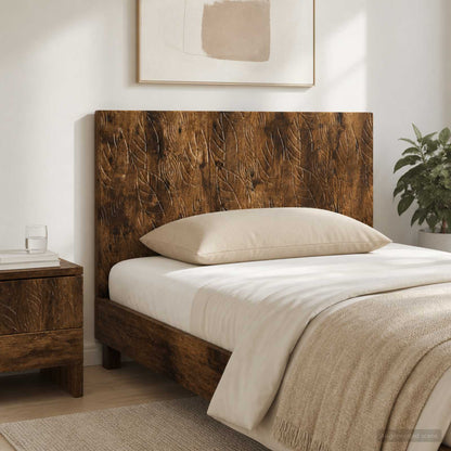 vidaXL Wall-Mounted Headboard DELFT Smoked Oak Engineered Wood