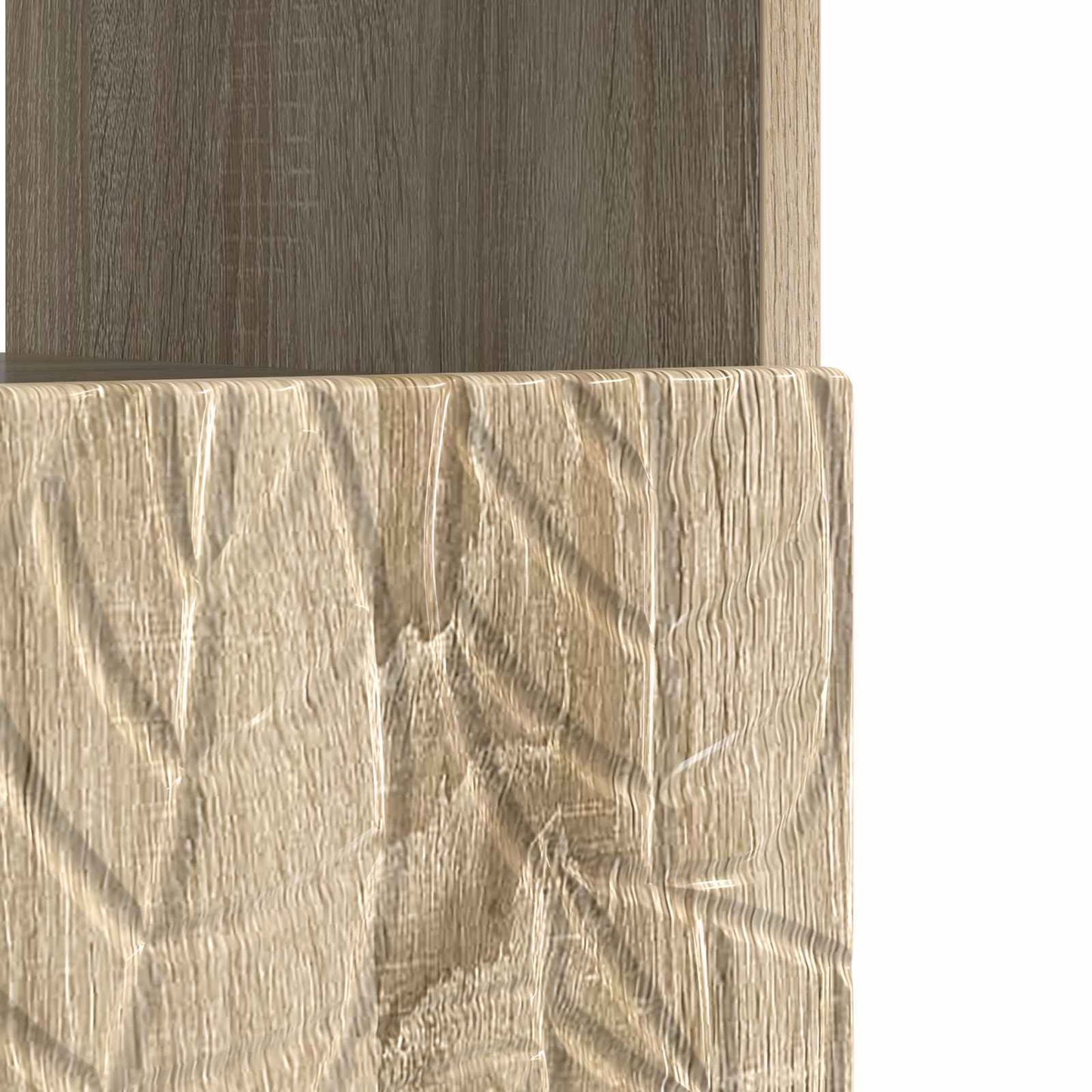 vidaXL LED TV Cabinet Sonoma Oak Engineered Wood