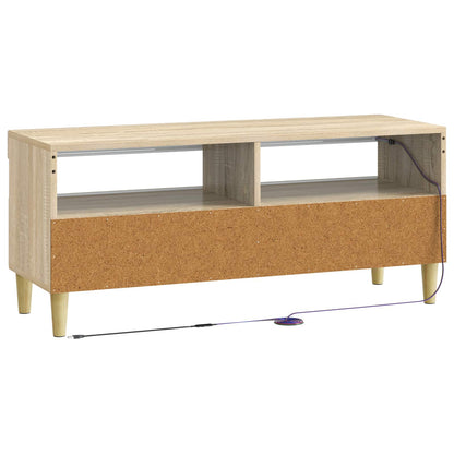 vidaXL LED TV Cabinet Sonoma Oak Engineered Wood