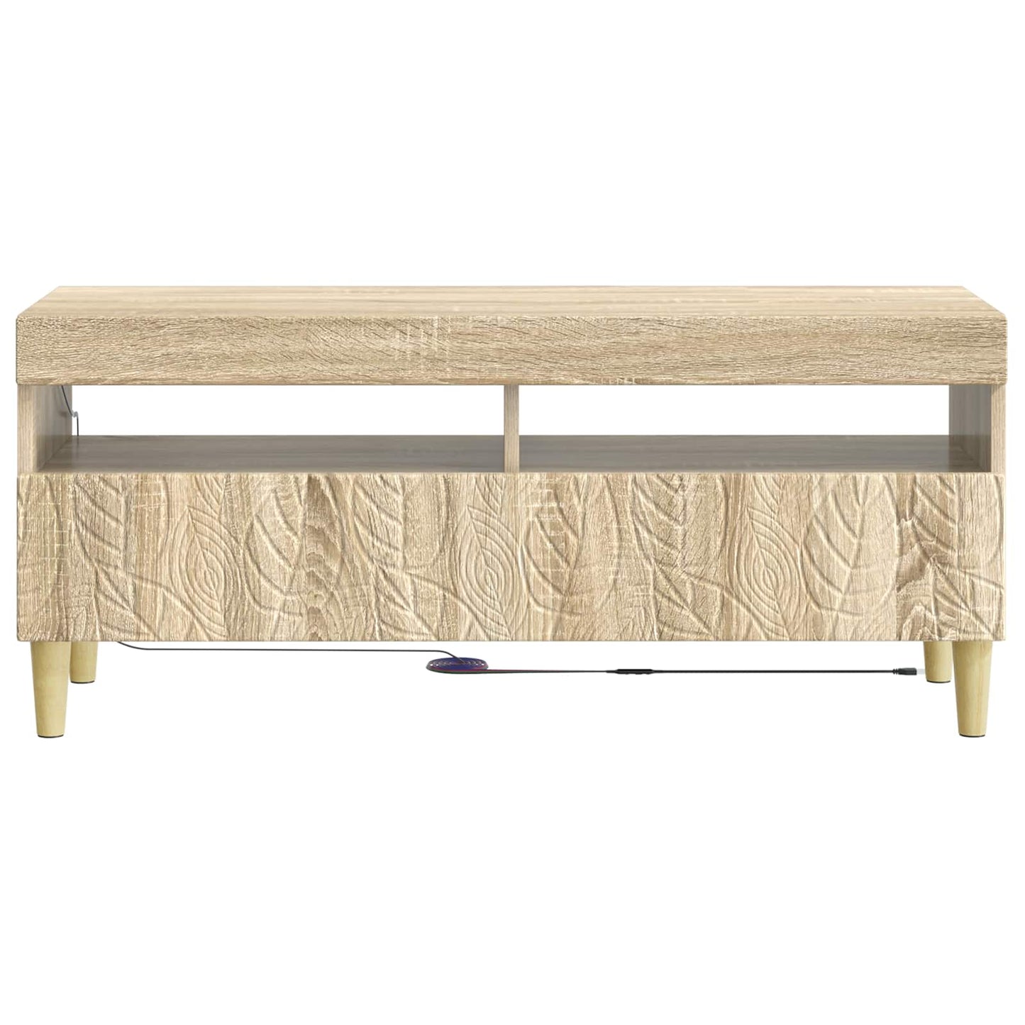 vidaXL LED TV Cabinet Sonoma Oak Engineered Wood