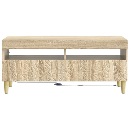 vidaXL LED TV Cabinet Sonoma Oak Engineered Wood