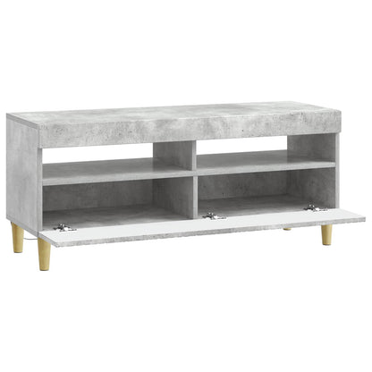 vidaXL LED TV Cabinet Concrete Grey Engineered Wood