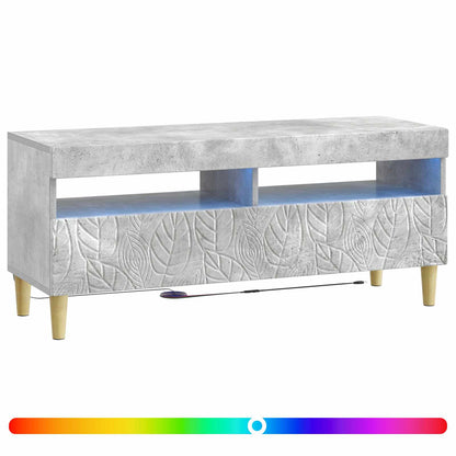 vidaXL LED TV Cabinet Concrete Grey Engineered Wood