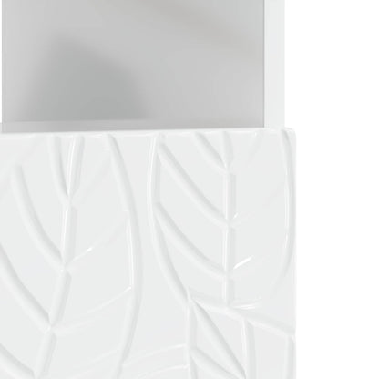 vidaXL LED TV Cabinet High Gloss White Engineered Wood