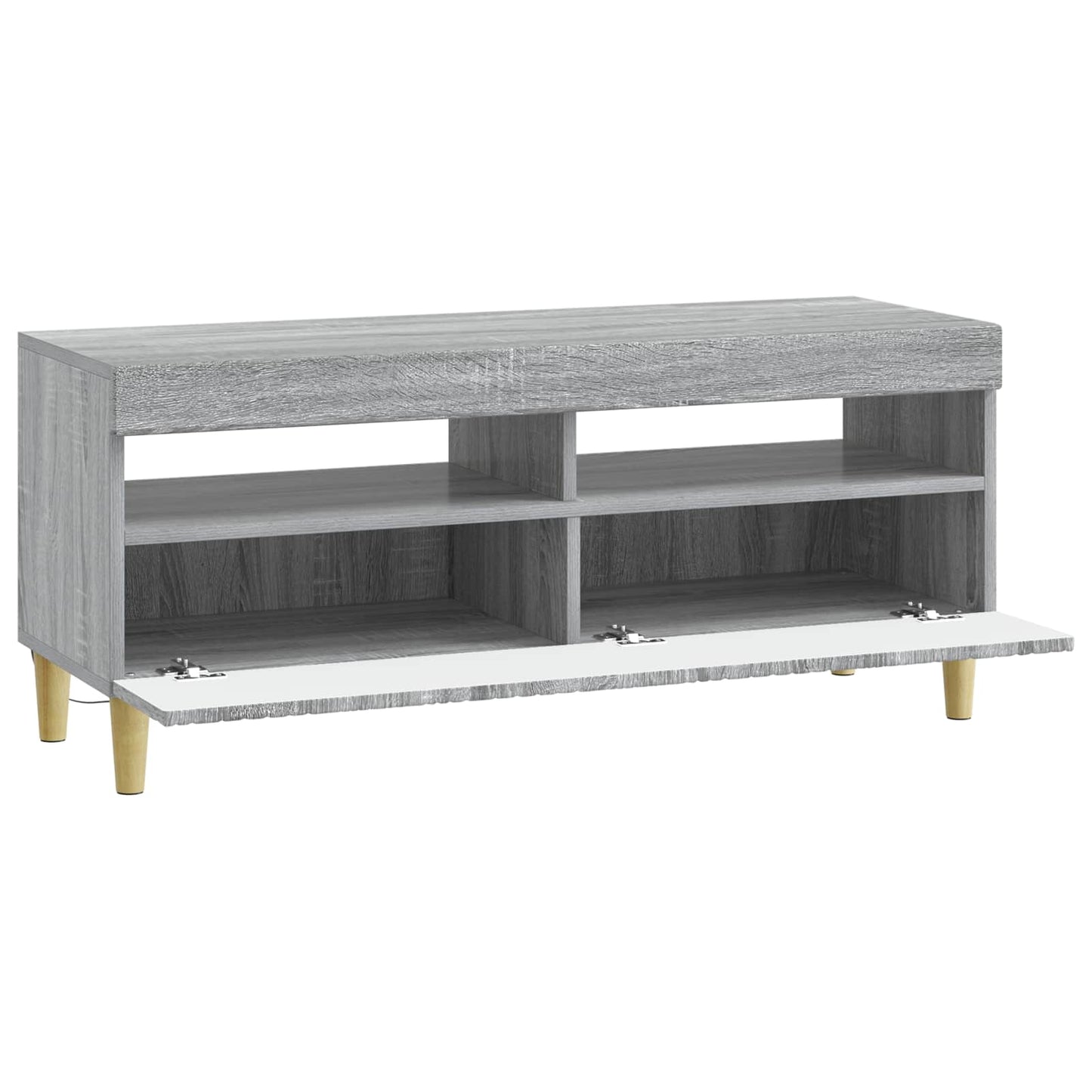 vidaXL LED TV Cabinet Grey Sonoma Engineered Wood