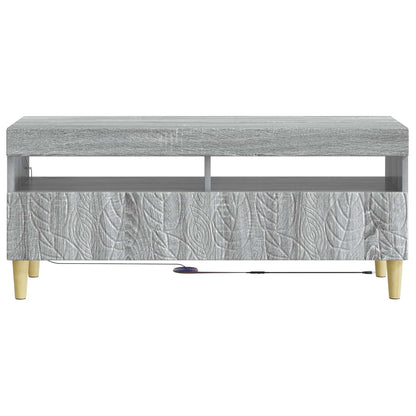 vidaXL LED TV Cabinet Grey Sonoma Engineered Wood