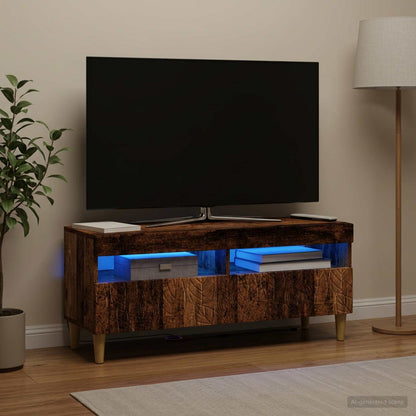 vidaXL LED TV Cabinet Old Wood Engineered Wood