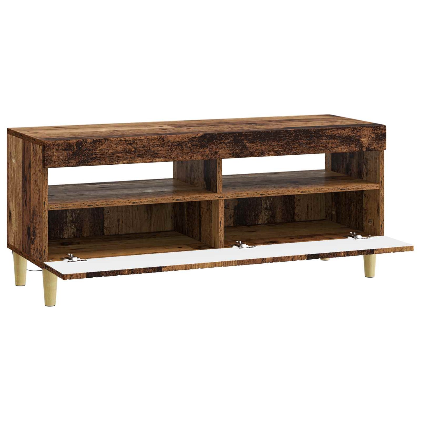 vidaXL LED TV Cabinet Old Wood Engineered Wood