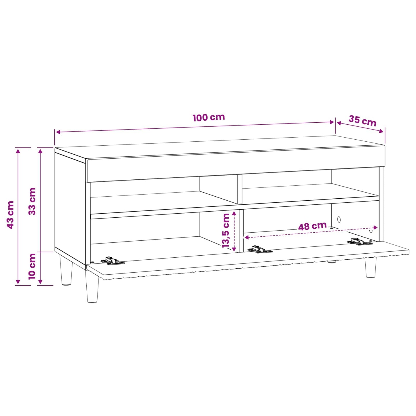 vidaXL LED TV Cabinet Old Wood Engineered Wood