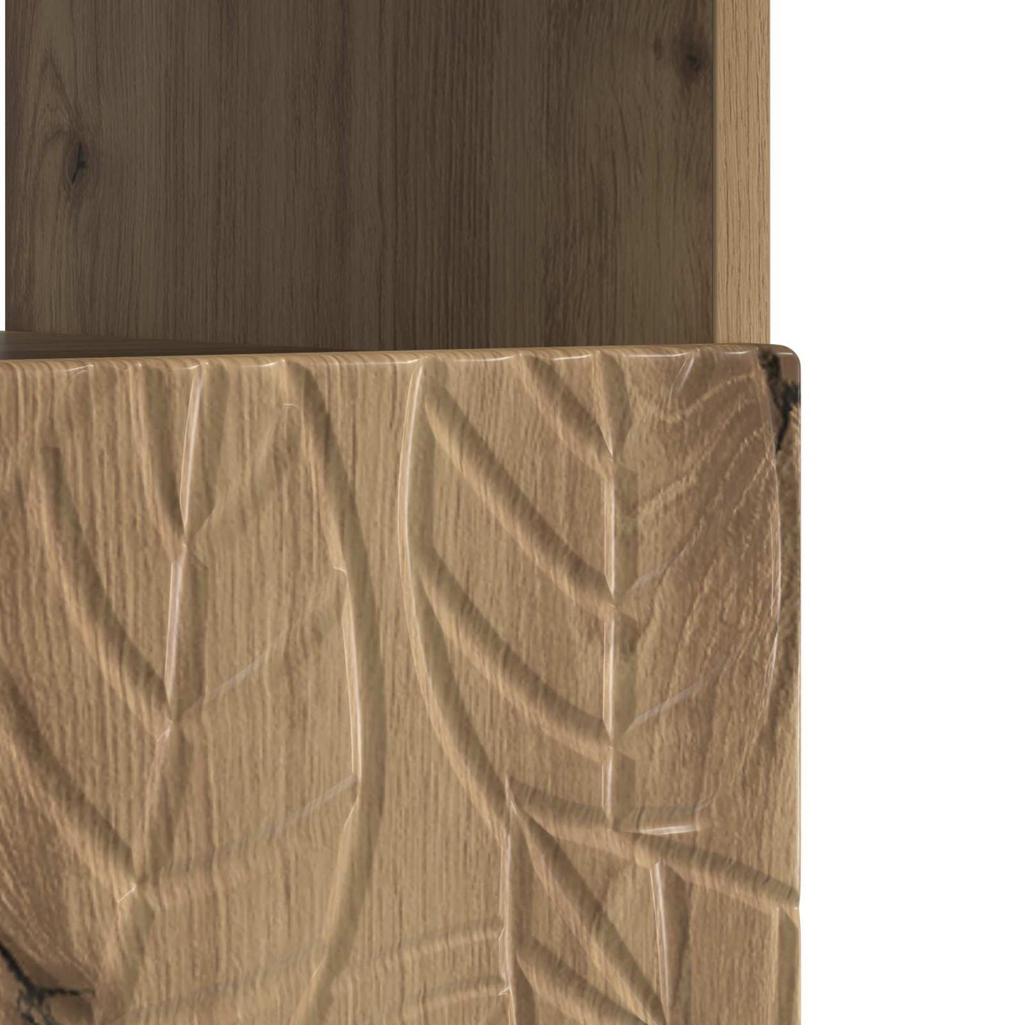 vidaXL LED TV Cabinet Artisan Oak Engineered Wood