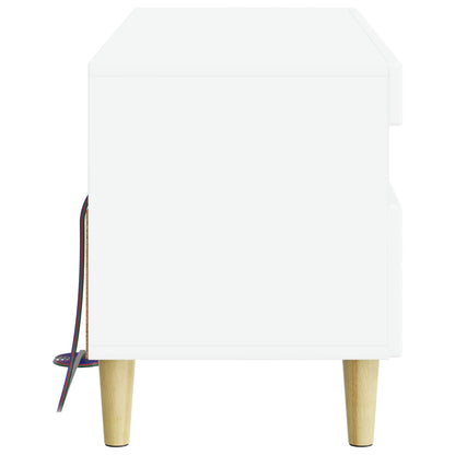 vidaXL LED TV Cabinet White Engineered Wood