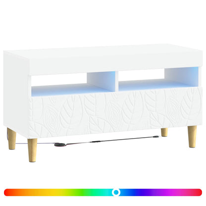 vidaXL LED TV Cabinet White Engineered Wood