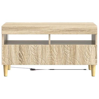 vidaXL LED TV Cabinet Sonoma Oak Engineered Wood