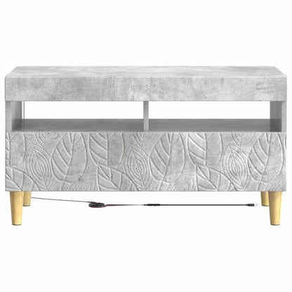 vidaXL LED TV Cabinet Concrete Grey Engineered Wood