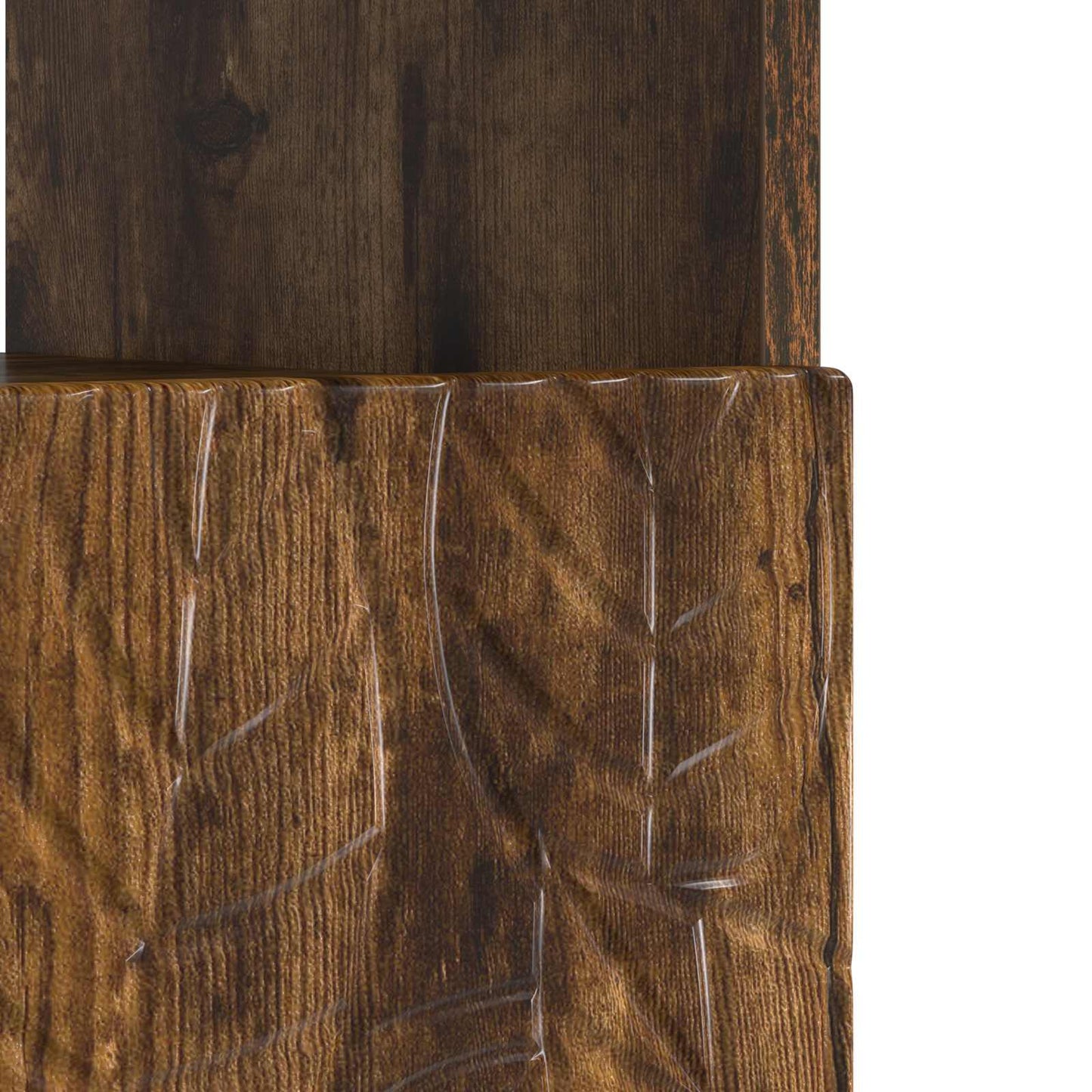 vidaXL LED TV Cabinet Smoked Oak Engineered Wood