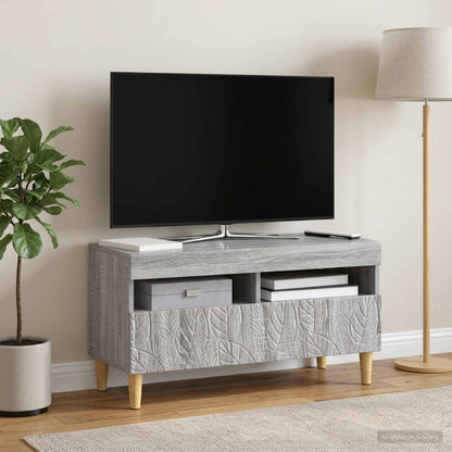 vidaXL LED TV Cabinet Grey Sonoma Engineered Wood