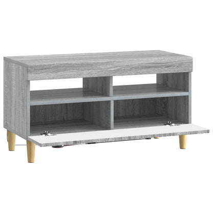 vidaXL LED TV Cabinet Grey Sonoma Engineered Wood