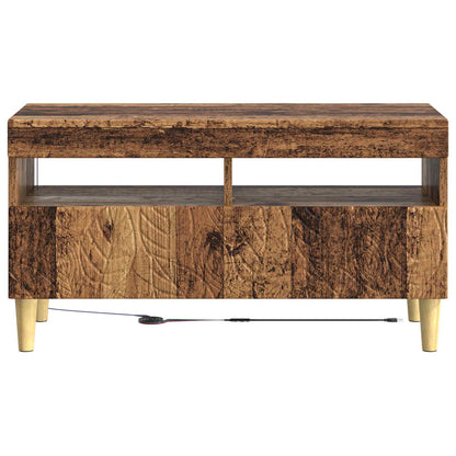 vidaXL LED TV Cabinet Old Wood Engineered Wood