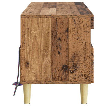 vidaXL LED TV Cabinet Old Wood Engineered Wood