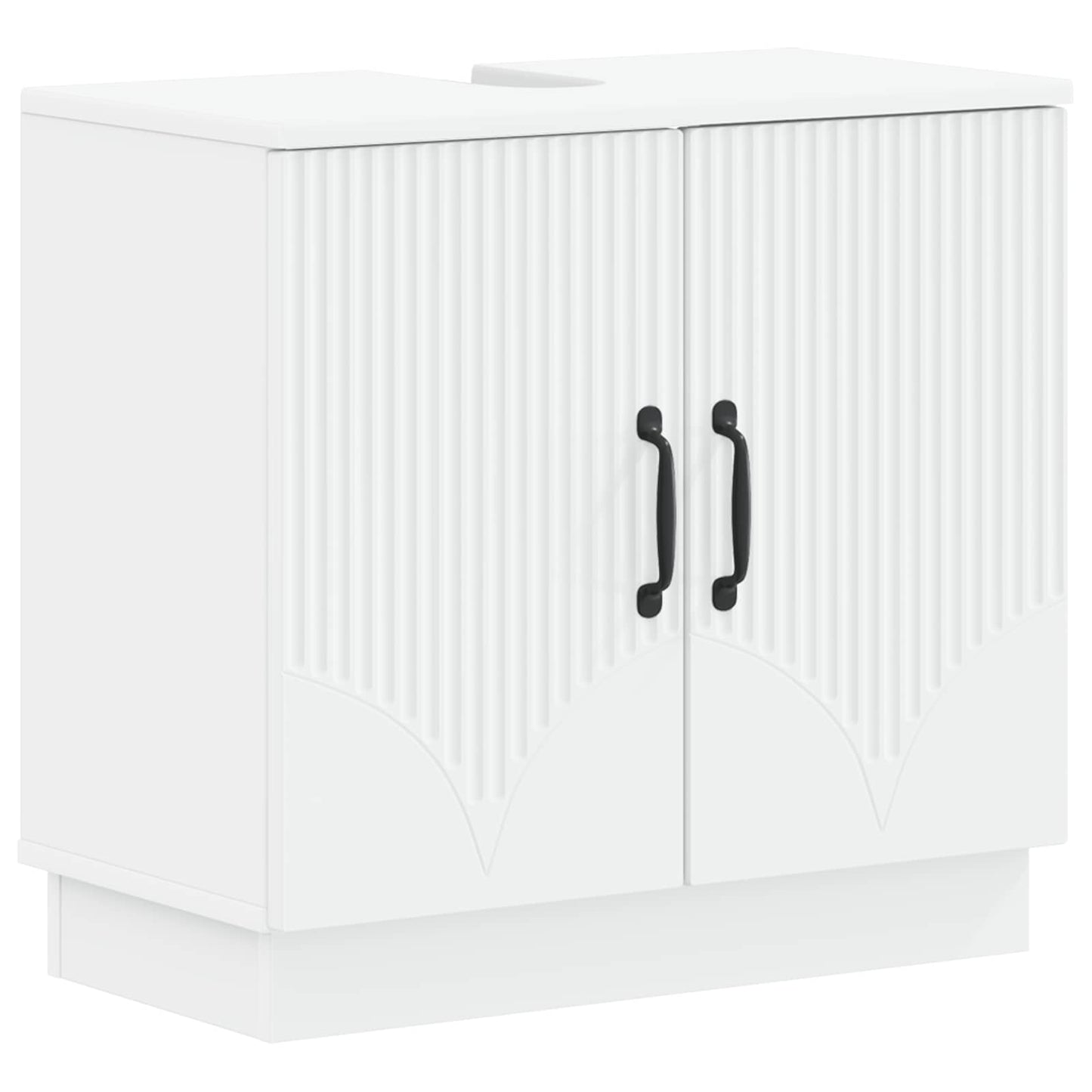 vidaXL Bathroom Sink Cabinet HOORN White 59.5 x 31.5x 56 cm