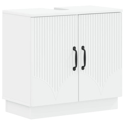vidaXL Bathroom Sink Cabinet HOORN White 59.5 x 31.5x 56 cm
