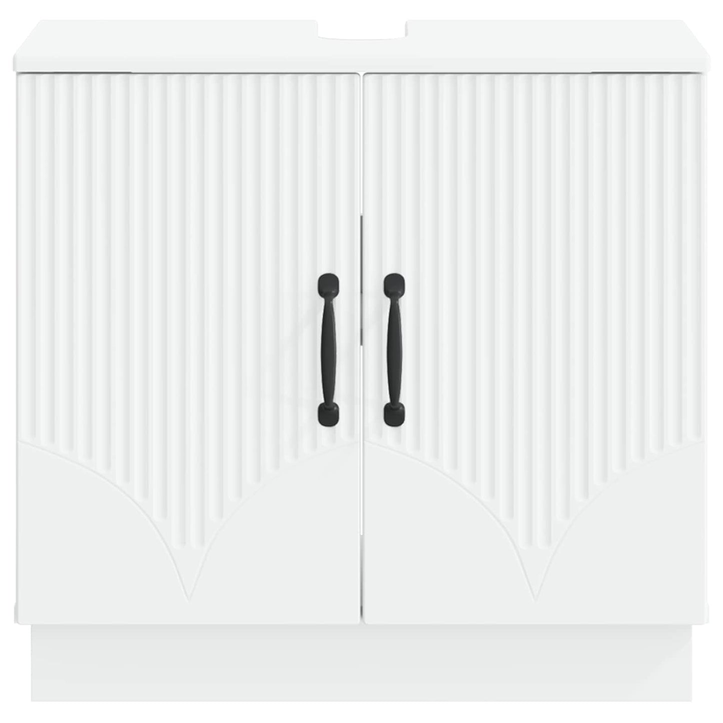 vidaXL Bathroom Sink Cabinet HOORN White 59.5 x 31.5x 56 cm