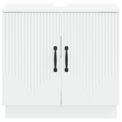 vidaXL Bathroom Sink Cabinet HOORN White 59.5 x 31.5x 56 cm