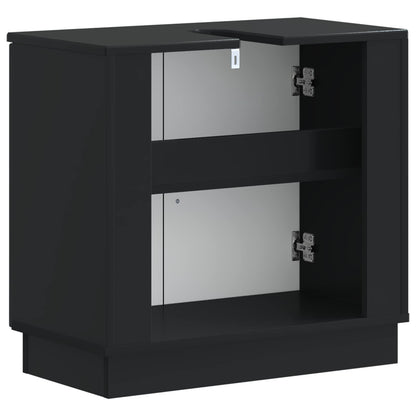 vidaXL Bathroom Sink Cabinet HOORN Black 59.5 x 31.5x 56 cm