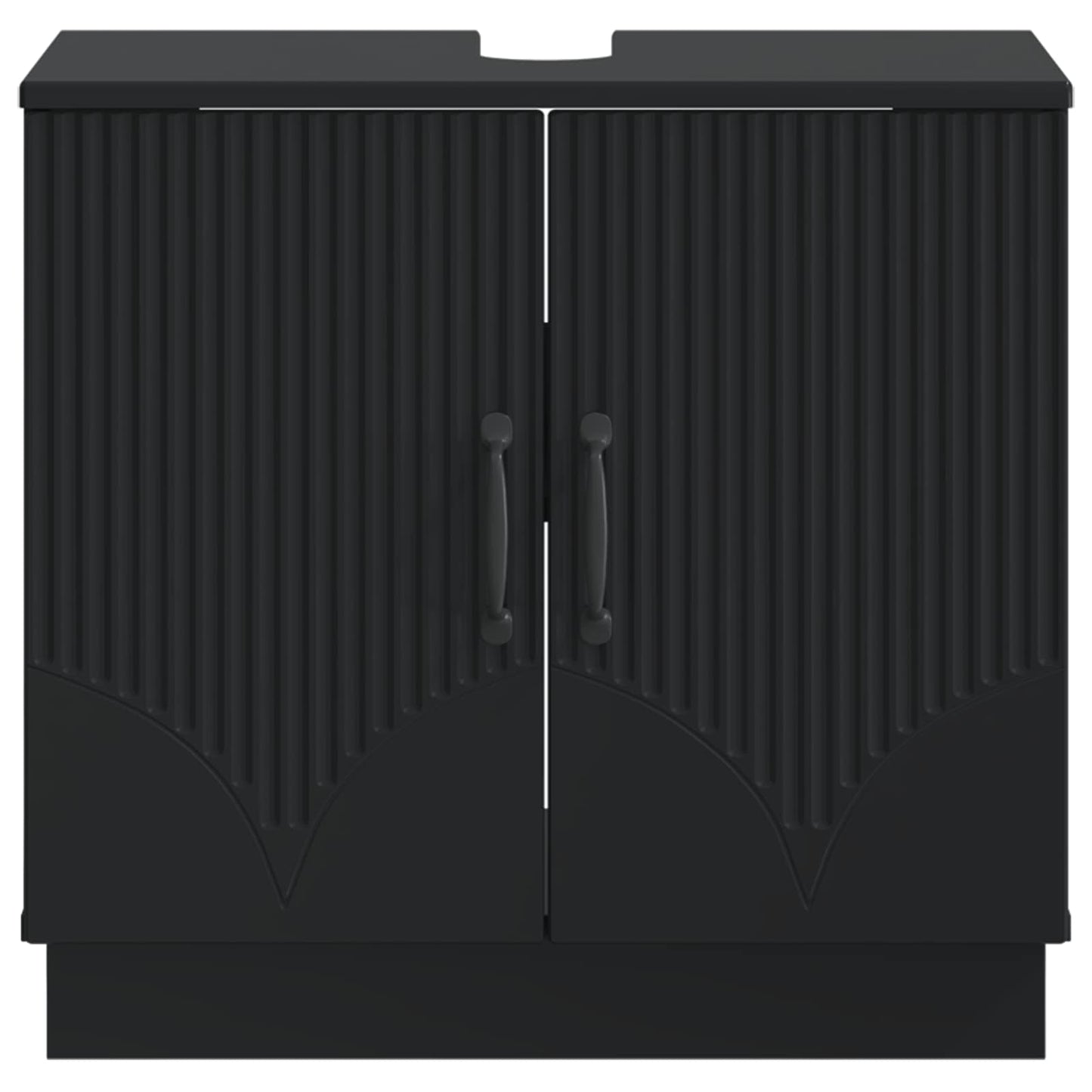 vidaXL Bathroom Sink Cabinet HOORN Black 59.5 x 31.5x 56 cm