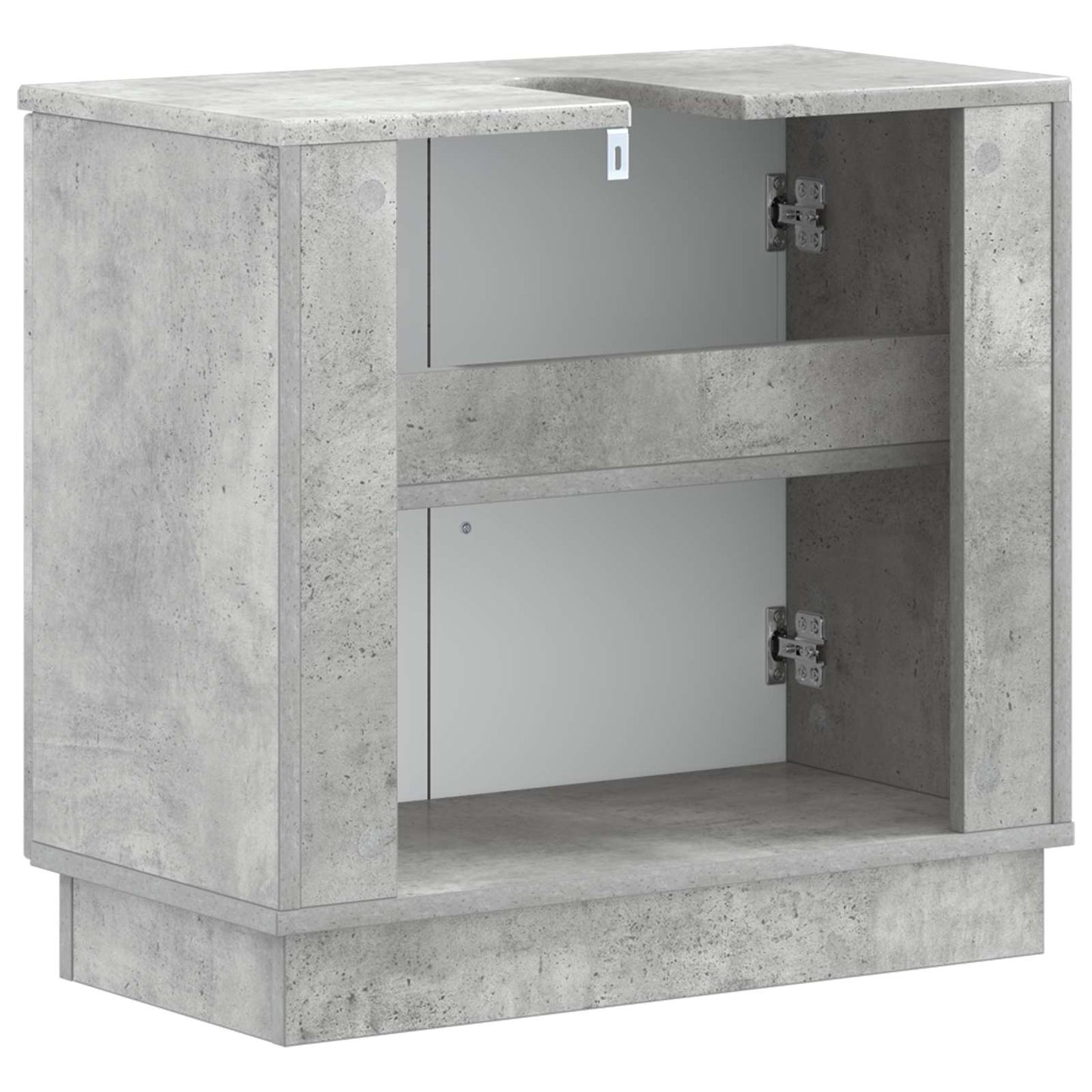 vidaXL Bathroom Sink Cabinet HOORN Concrete Grey 59.5 x 31.5x 56 cm