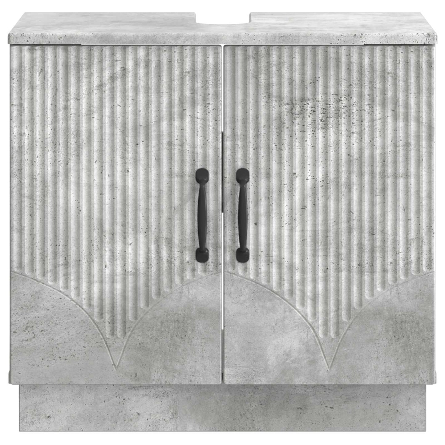 vidaXL Bathroom Sink Cabinet HOORN Concrete Grey 59.5 x 31.5x 56 cm