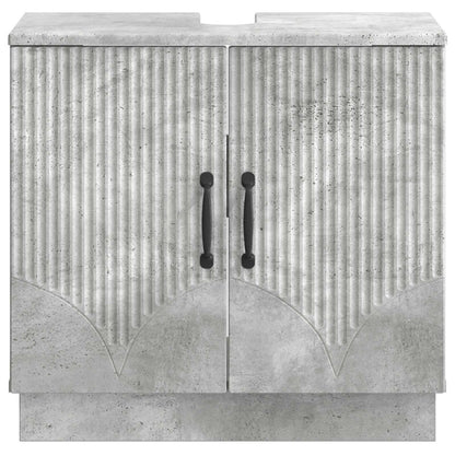vidaXL Bathroom Sink Cabinet HOORN Concrete Grey 59.5 x 31.5x 56 cm