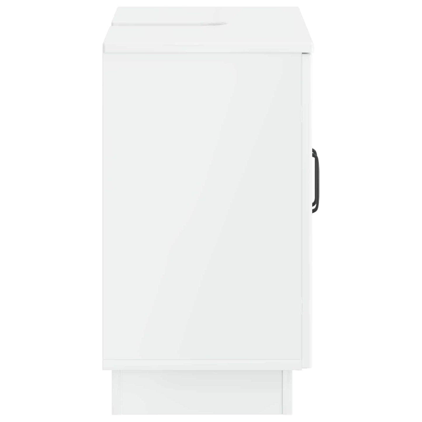 vidaXL Bathroom Sink Cabinet HOORN High Gloss White 59.5 x 31.5x 56 cm