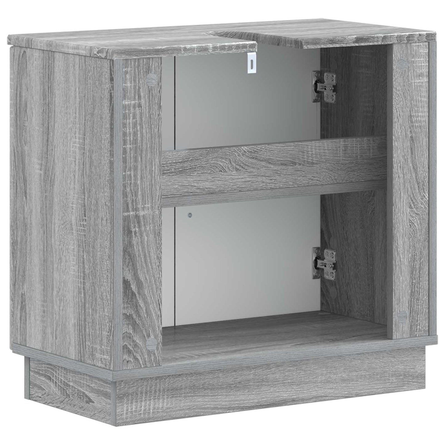 vidaXL Bathroom Sink Cabinet HOORN Grey Sonoma 59.5 x 31.5x 56 cm