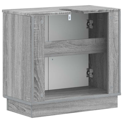 vidaXL Bathroom Sink Cabinet HOORN Grey Sonoma 59.5 x 31.5x 56 cm