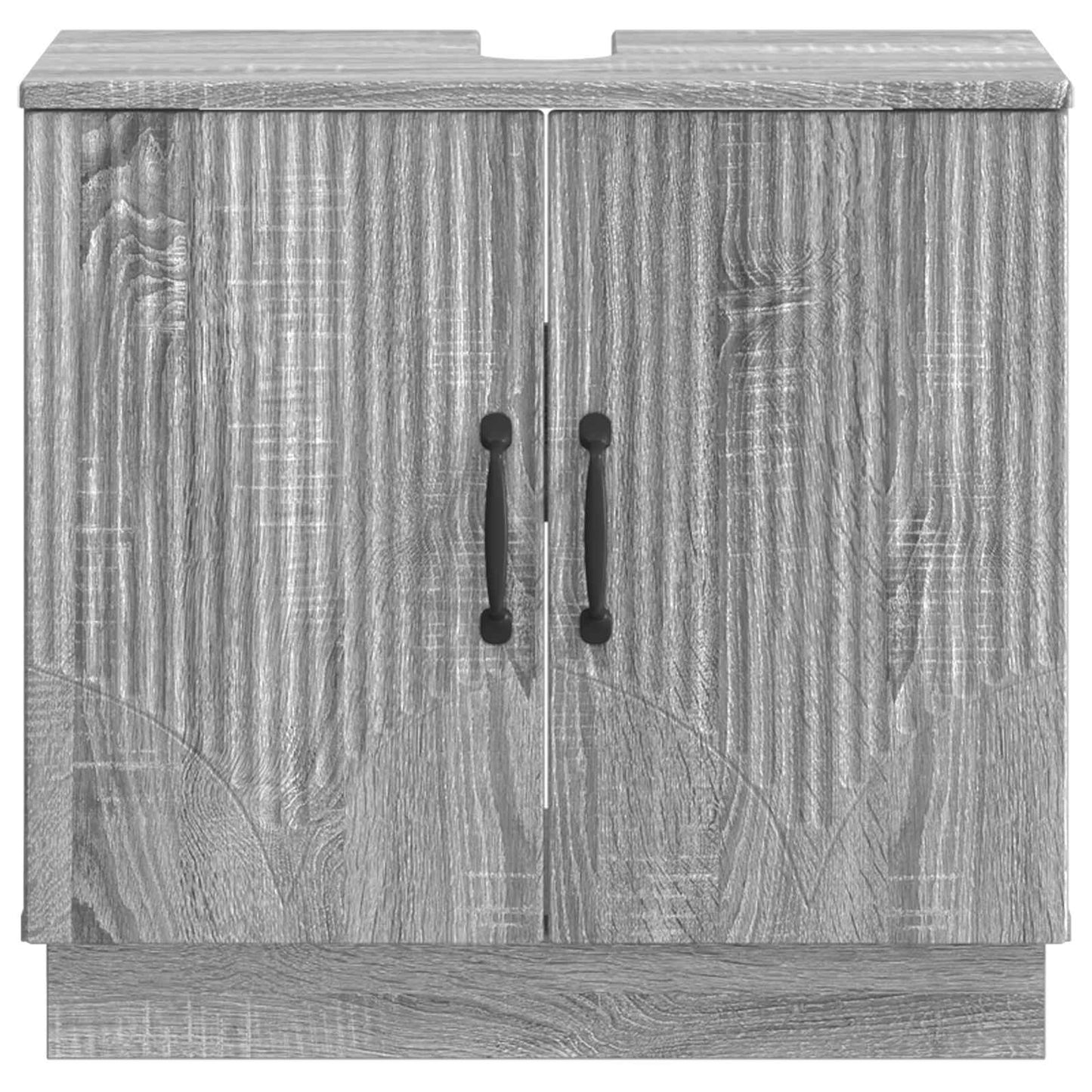 vidaXL Bathroom Sink Cabinet HOORN Grey Sonoma 59.5 x 31.5x 56 cm
