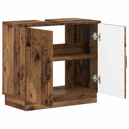 vidaXL Bathroom Sink Cabinet HOORN Old Wood 59.5 x 31.5x 56 cm